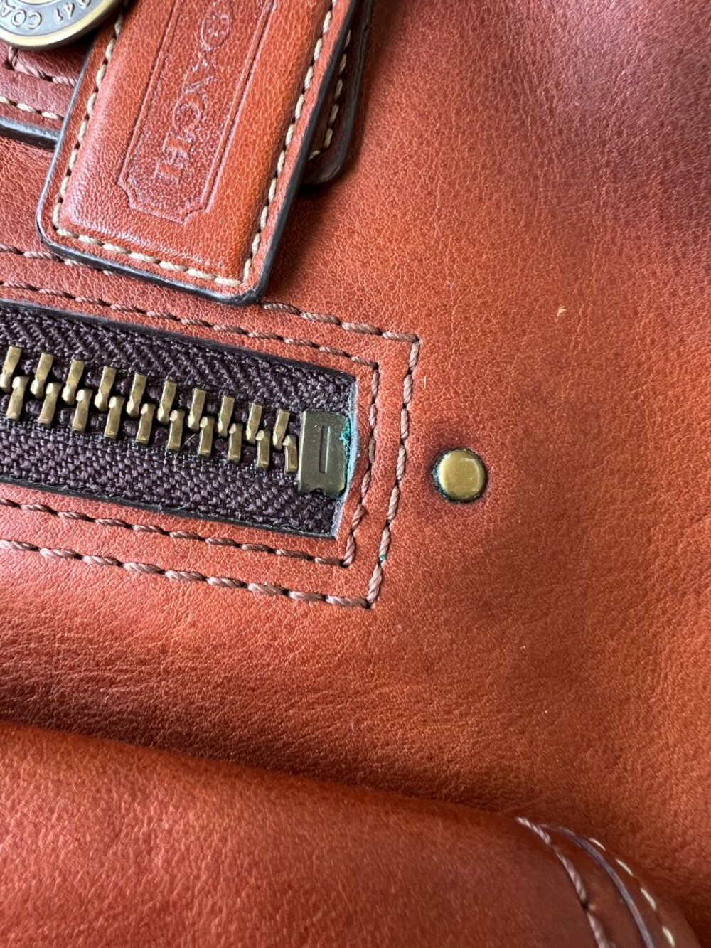 Coach Legacy 65th Anniversary Leather Gigi Tote Bag 11131 Whiskey - Picture 5 of 16